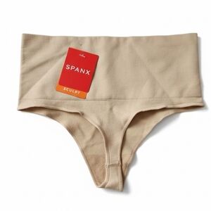 SPANX Sculpting High-Waisted Briefs in Beige